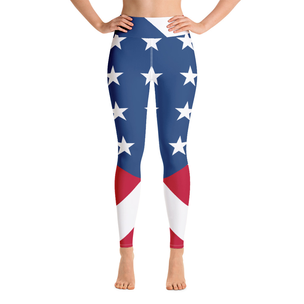 American Flag All-Over Print Yoga Leggings – GearAddict