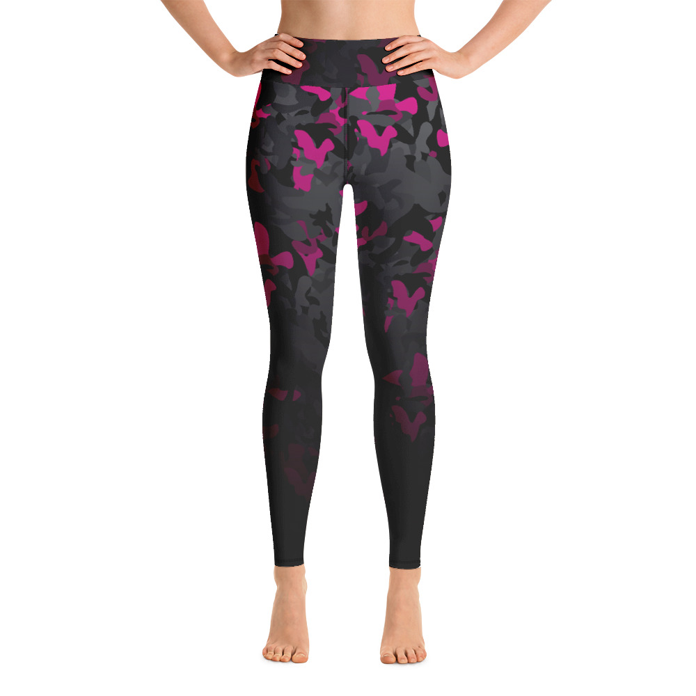 Pink camo hot sale yoga pants